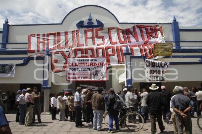 CLAUSURAN PRESIDENCIA SAN ANDRÉS CHOLULA