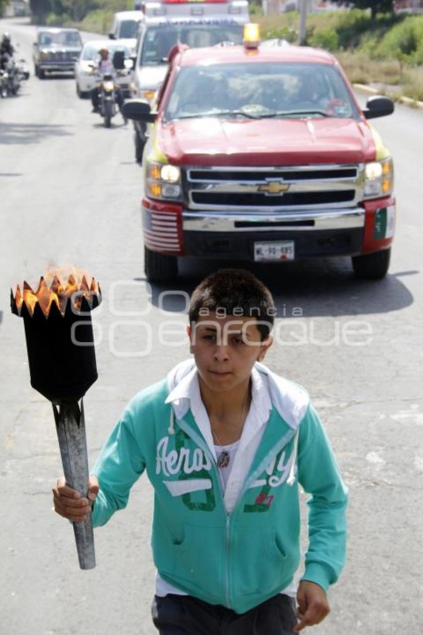 ANTORCHA GUADALUPANA . TEHUACÁN