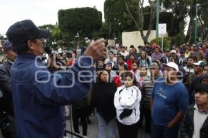 DESALOJO MANIFESTANTES . CHOLULA