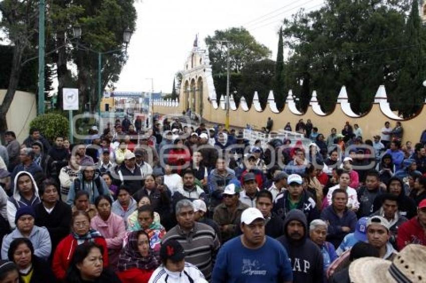 DESALOJO MANIFESTANTES . CHOLULA