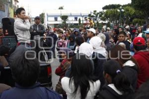 DESALOJO MANIFESTANTES . CHOLULA