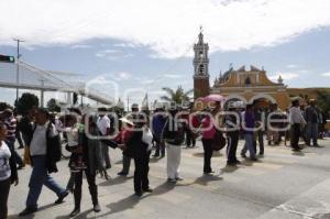 BLOQUEO FEDERAL ATLIXCO . CHOLULA