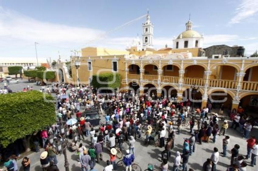 BLOQUEO FEDERAL ATLIXCO . CHOLULA