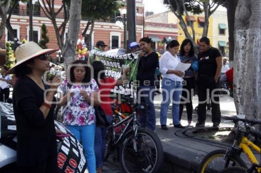 ZÓCALO . MANIFESTACIÓN PARQUE ECOLÓGICO