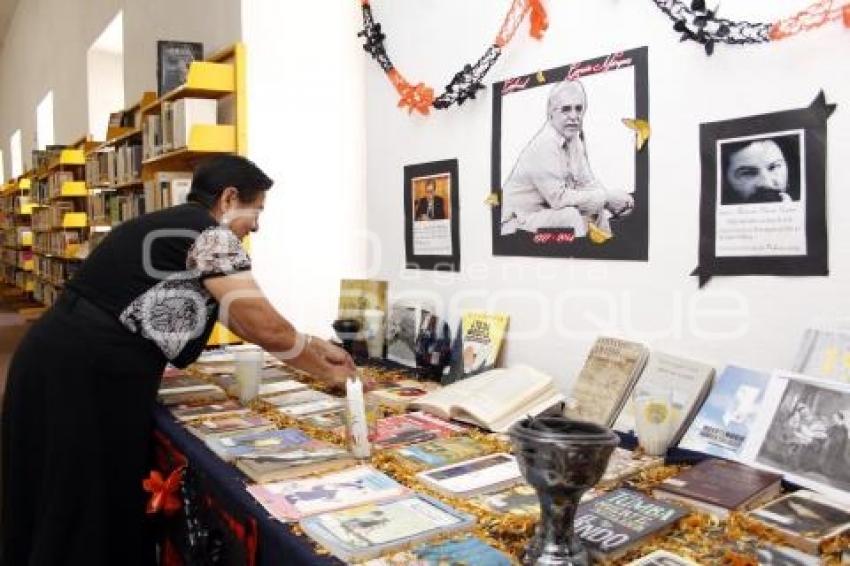 OFRENDA BIBLIOTECA . TEHUACÁN