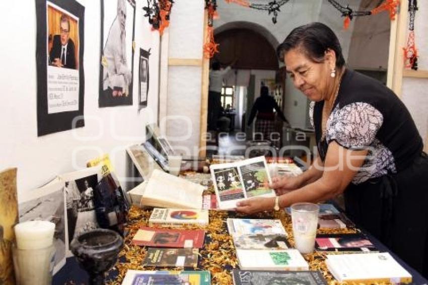 OFRENDA BIBLIOTECA . TEHUACÁN