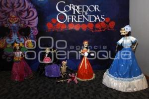 CORREDOR DE OFRENDAS . DIA DE MUERTOS