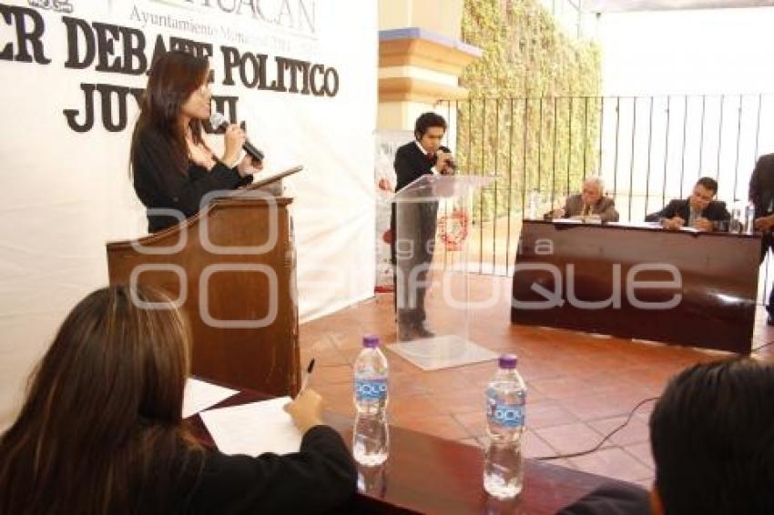 DEBATE POLÍTICO JUVENIL . TEHUACÁN