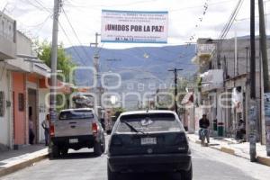 MANTAS INSEGURIDAD . TEHUACÁN