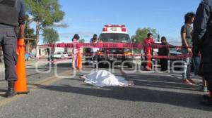 ACCIDENTE MOTOCICLISTA . TEHUACÁN