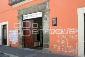 MANIFESTACIÓN POR AYOTZINAPA EN LA CNDH