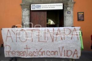 MANIFESTACIÓN POR AYOTZINAPA EN LA CNDH