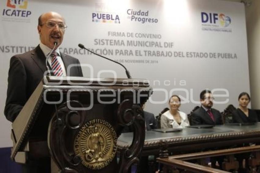 FIRMA CONVENIO DIF MUNICIPAL - ICATEP