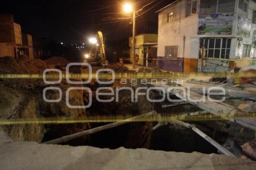 DERRUMBE DE DESAGÜE PLUVIAL