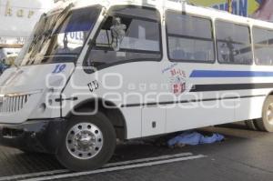 ATROPELLADO . TRANSPORTE PÚBLICO