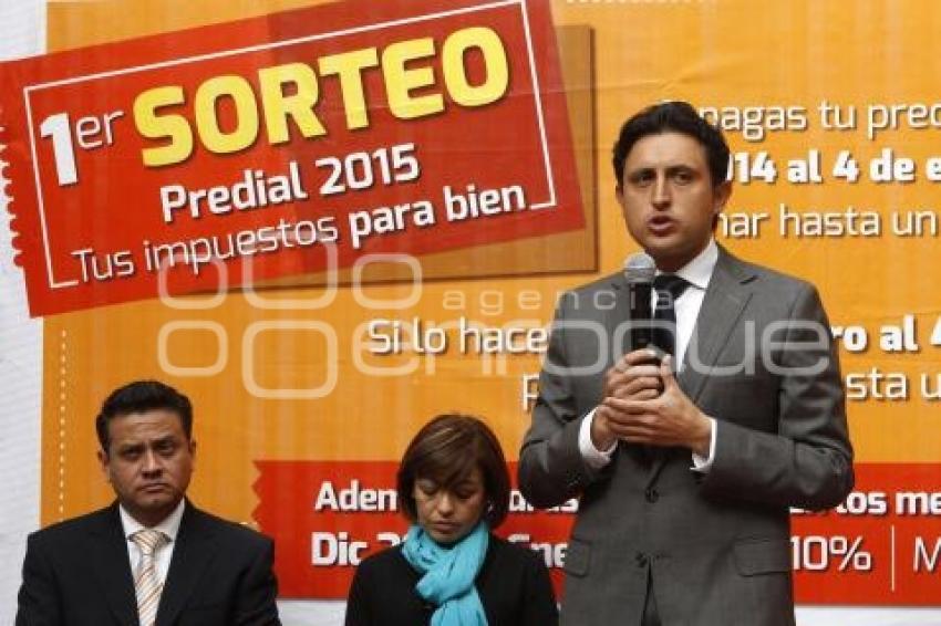 SORTEO PREDIAL. SAN  PEDRO CHOLULA 2015