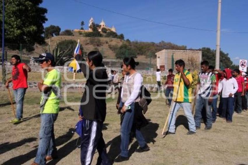 CHOLULA . CARAVANA POR LA JUSTICIA