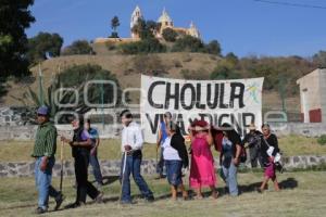 CHOLULA . CARAVANA POR LA JUSTICIA