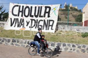 CHOLULA . CARAVANA POR LA JUSTICIA