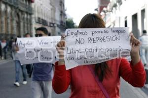 MANIFESTACIÓN ESTUDIANTES BUAP