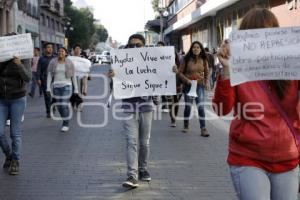 MANIFESTACIÓN ESTUDIANTES BUAP