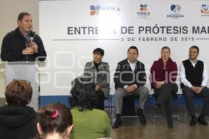 ENTREGA PROTESIS MAMARIAS . DIF