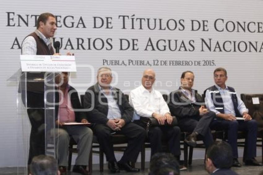 ENTREGA CONCESIONES. CONAGUA