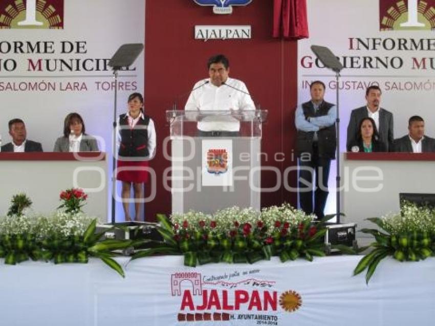 PRIMER INFORME . AJALPAN