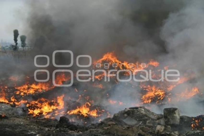 INCENDIO . HUEJOTZINGO