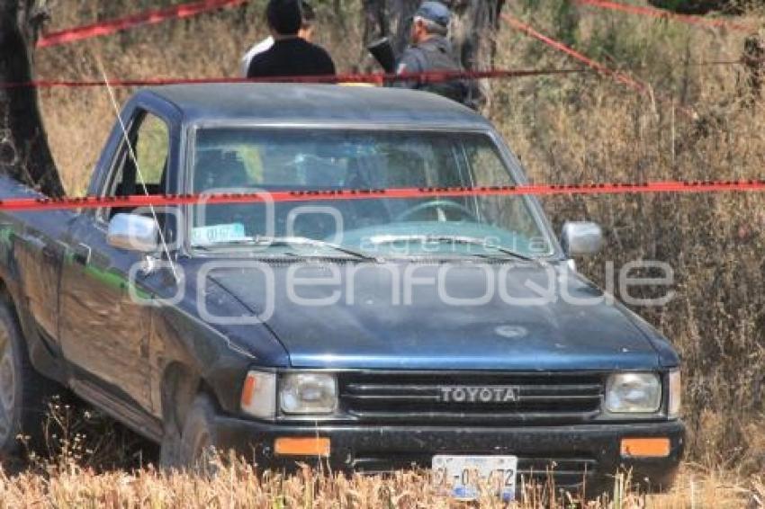 ABANDONAN CUERPO EN PARAJE. TEHUACÁN