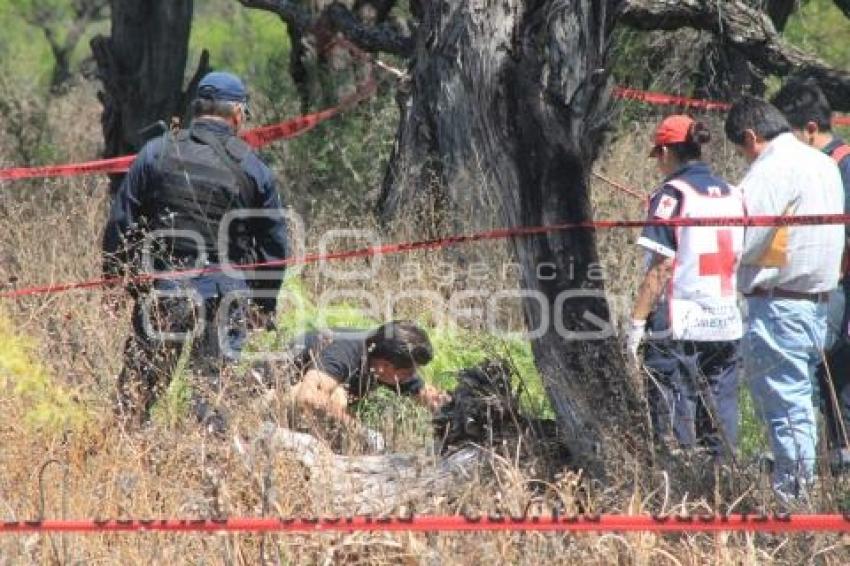 ABANDONAN CUERPO EN PARAJE. TEHUACÁN