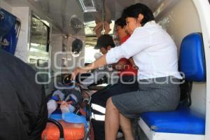 NIÑA ATROPELLADA POR TRANSPORTE