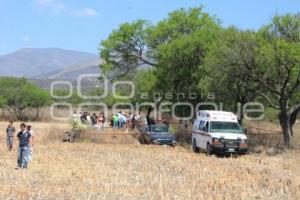 ABANDONAN CUERPO EN PARAJE. TEHUACÁN