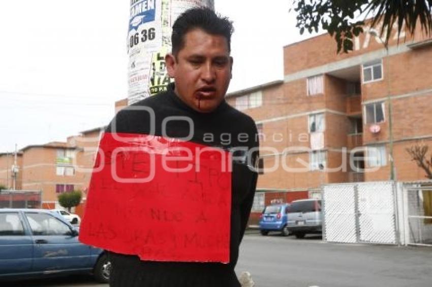 DETENIDO EN AGUA SANTA