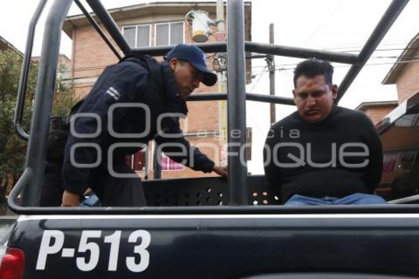 DETENIDO EN AGUA SANTA