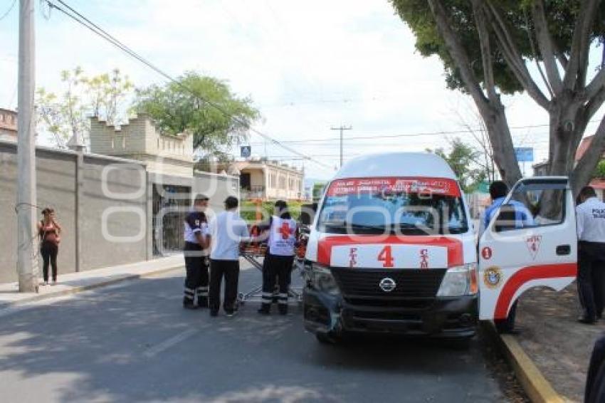 TEHUACÁN . CHOQUE TRANSPORTE PÚBLICO