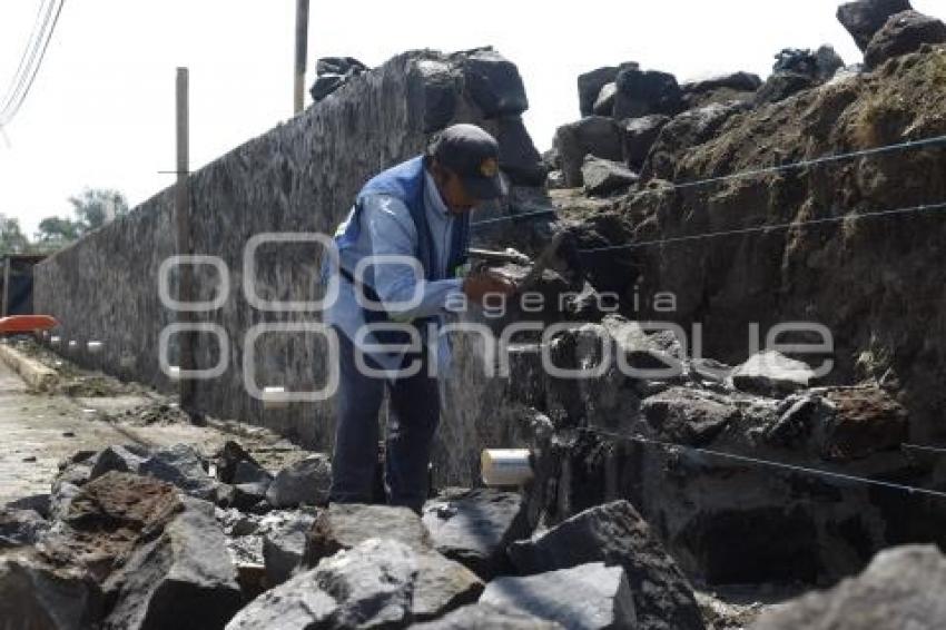 CHOLULA . OBRAS ZONA ARQUEOLÓGICA