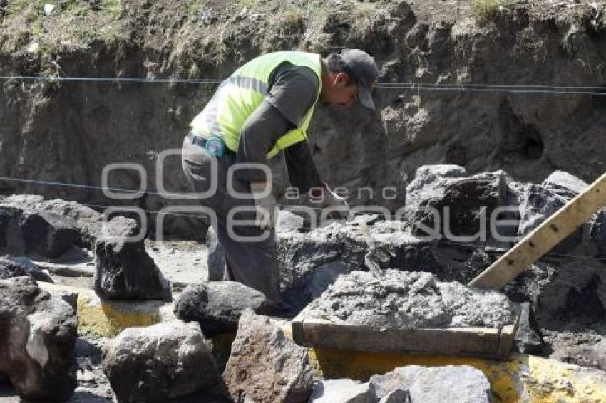 CHOLULA . OBRAS ZONA ARQUEOLÓGICA