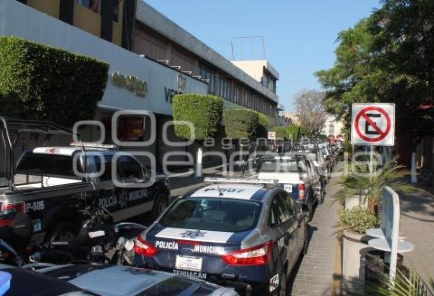 TEHUACAN. PARO LABORES POLICÍA MUNICIPAL