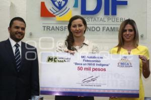 DIF . DONATIVO BECA UN NIÑO INDÍGENA