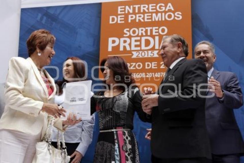 ENTREGA PREMIOS SORTEO PREDIAL