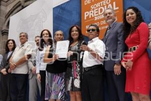 ENTREGA PREMIOS SORTEO PREDIAL