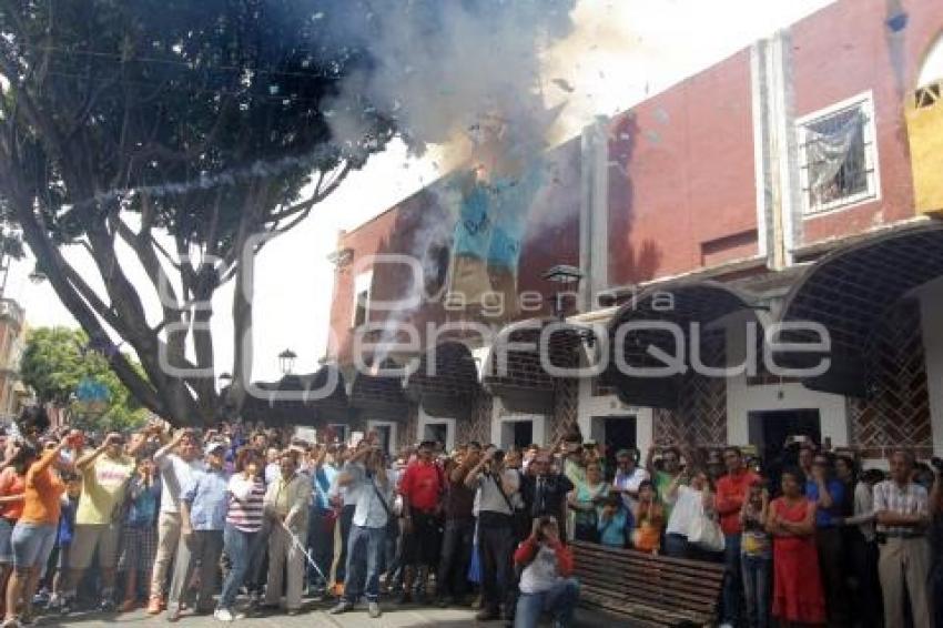 SEMANA SANTA . QUEMA DE JUDAS