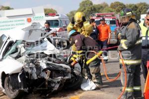 CHOQUE EN AUTOPISTA AMOZOC - PEROTE