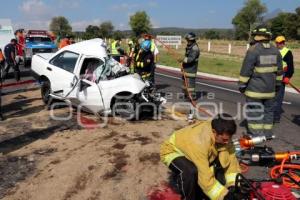 CHOQUE EN AUTOPISTA AMOZOC - PEROTE