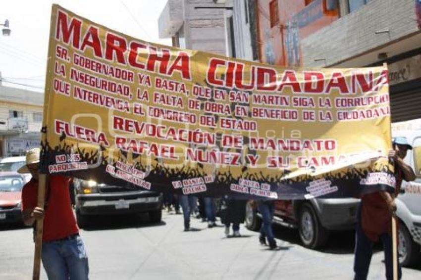 SAN MARTÍN TEXMELUCAN . MANIFESTACIÓN