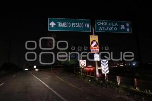 CIERRE OBRAS AUTOPISTA PUEBLA-MÉXICO