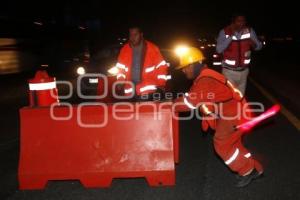 CIERRE OBRAS AUTOPISTA PUEBLA-MÉXICO