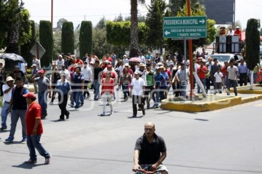 SAN MARTÍN TEXMELUCAN . MANIFESTACIÓN