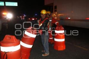 CIERRE OBRAS AUTOPISTA PUEBLA-MÉXICO